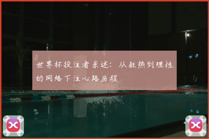 世界杯投注者亲述：从狂热到理性的网络下注心路历程
