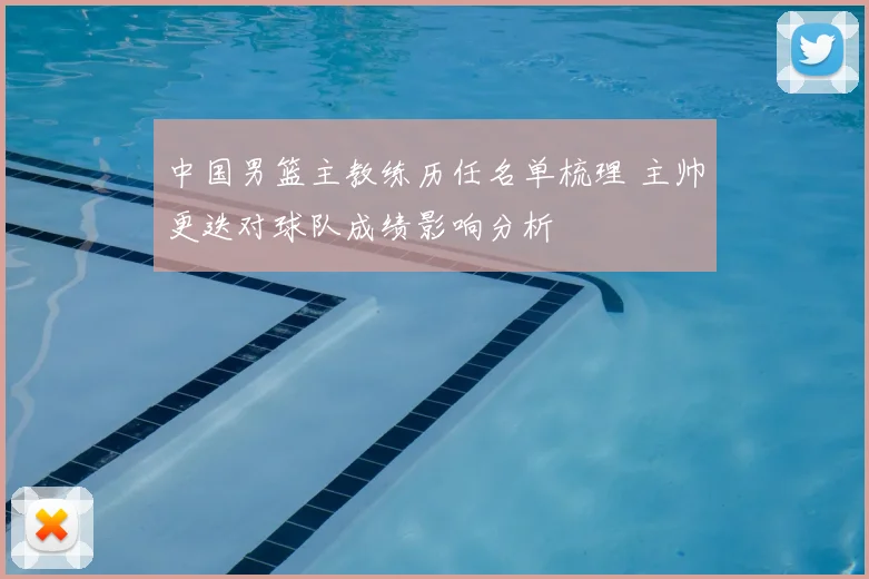 中国男篮主教练历任名单梳理 主帅更迭对球队成绩影响分析